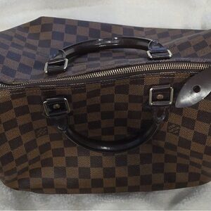 Louis Vuitton Brown Damier Ebene Canvas Tote